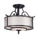 Elstead - QZ/ADONIS/SF Adonis 3 Light Semi-Flush Light - Elstead - Sparks Warehouse