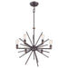Elstead - QZ/CARNEGIE6 Uptown Carnegie 6 Light Chandelier - Western Bronze - Elstead - Sparks Warehouse