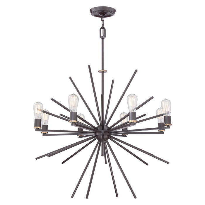 Elstead - QZ/CARNEGIE8 Uptown Carnegie 8 Light Chandelier - Western Bronze - Elstead - Sparks Warehouse