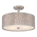 Elstead - QZ/CONFETTI/SF Confetti 3 Light Semi-Flush - Elstead - Sparks Warehouse