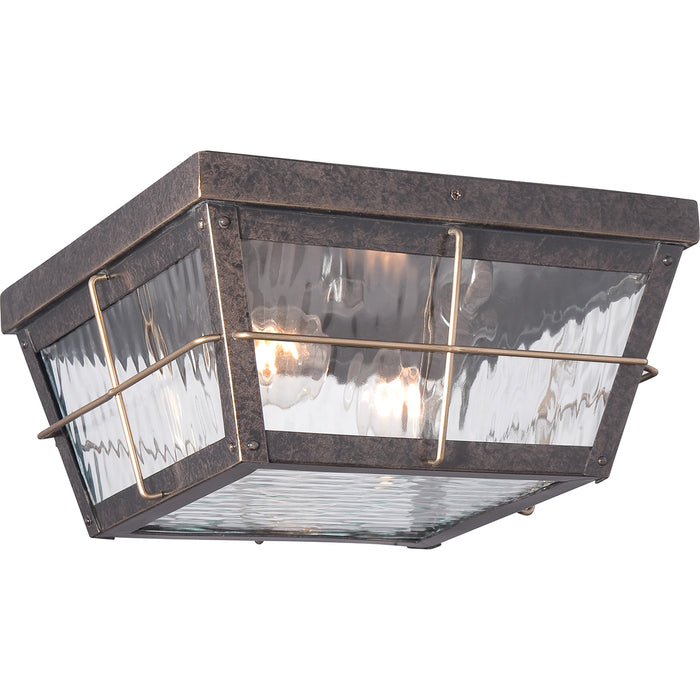 Elstead - QZ/CORTLAND/F Cortland 2 Light Outdoor Flush Mount - Elstead - Sparks Warehouse