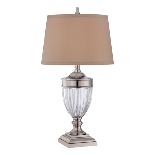 Elstead - QZ/DENNISON PN Dennison 1 Light Table Lamp - Polished Nickel - Elstead - Sparks Warehouse