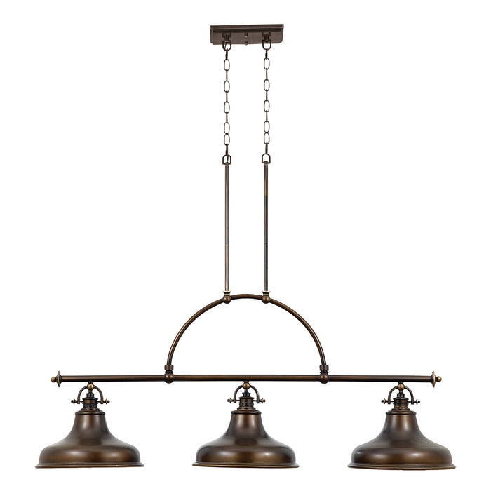 Elstead - QZ/EMERY3P PN Emery 3 Light Island Light - Palladian Bronze - Elstead - Sparks Warehouse