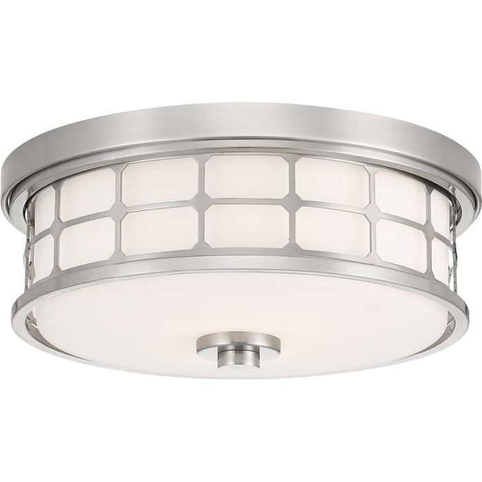 Elstead - QZ/GUARDIAN/F BN Guardian 2 Light Flush Mount - Elstead - Sparks Warehouse