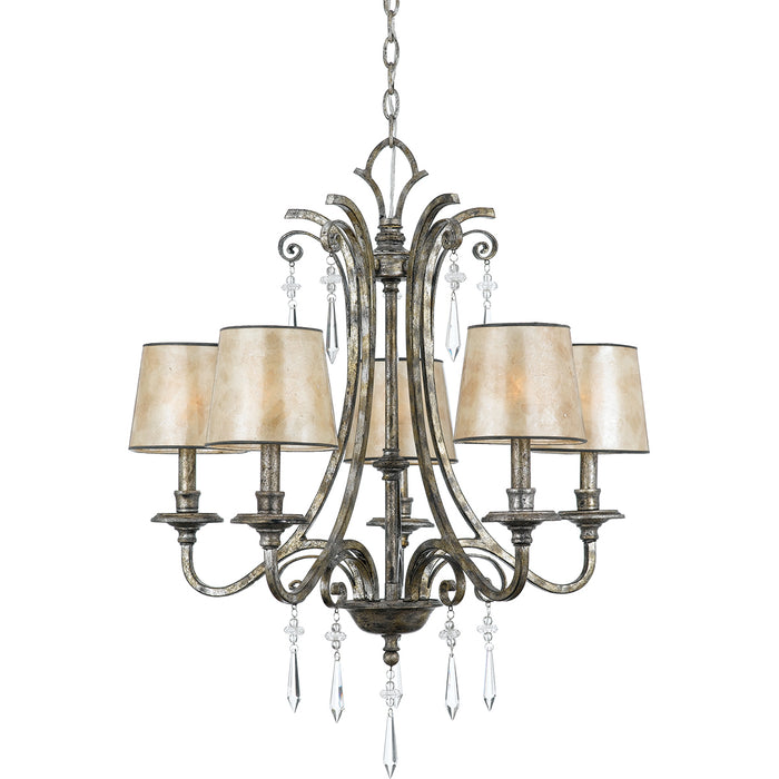 Elstead - QZ/KENDRA5 Kendra 5 Light Chandelier - Elstead - Sparks Warehouse