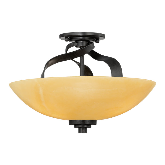 Elstead - QZ/KYLE/SF Kyle 3 Light Large Semi Flush Mount - Elstead - Sparks Warehouse