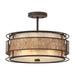 Elstead - QZ/LAGUNA/SF Laguna 3 Light Semi-Flush Light - Elstead - Sparks Warehouse