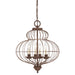 Elstead - QZ/LAILA4B Laila 4 Light Chandelier - Elstead - Sparks Warehouse