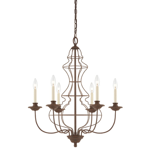 Elstead - QZ/LAILA6 Laila 6 Light Chandelier - Elstead - Sparks Warehouse