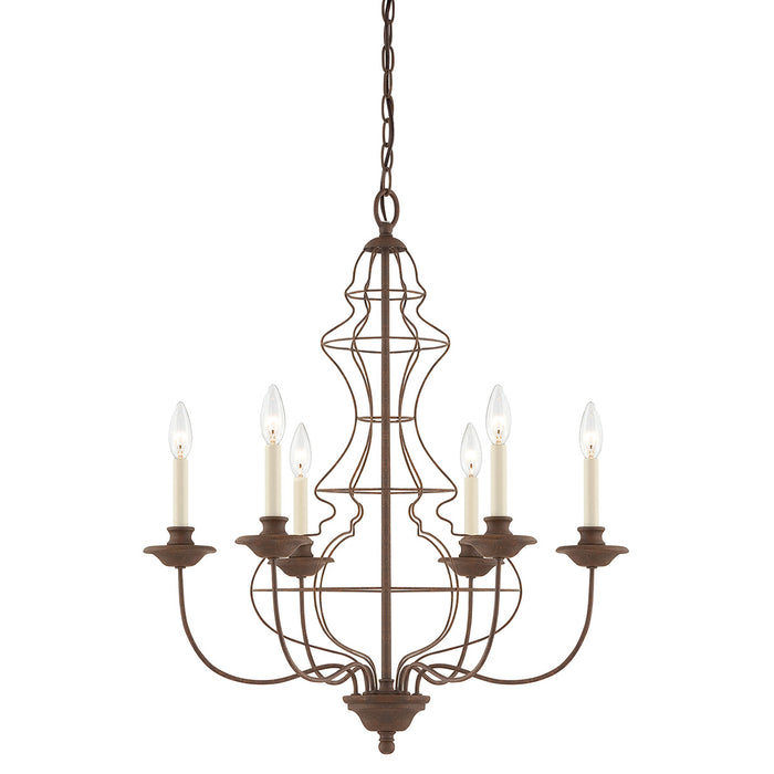 Elstead - QZ/LAILA6 Laila 6 Light Chandelier - Elstead - Sparks Warehouse