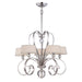 Elstead - QZ/MADISONM5 IS Madison Manor 5 Light Chandelier - Imperial Silver - Elstead - Sparks Warehouse