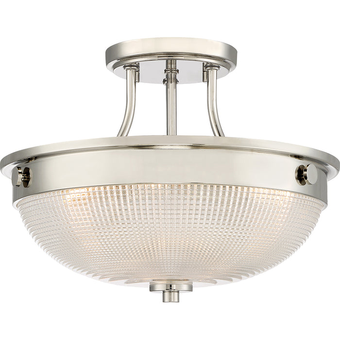 Elstead - QZ/MANTLE/SF IS Mantle 2 Light Semi-Flush - Polished Nickel - Elstead - Sparks Warehouse