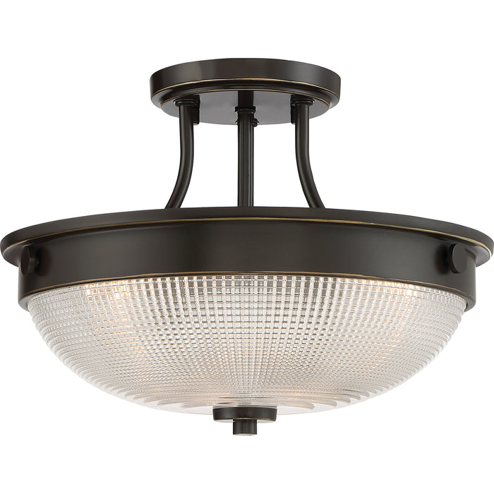 Elstead - QZ/MANTLE/SF PN Mantle 2 Light Semi-Flush - Palladian Bronze - Elstead - Sparks Warehouse