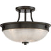 Elstead - QZ/MANTLE/SF PN Mantle 2 Light Semi-Flush - Palladian Bronze - Elstead - Sparks Warehouse
