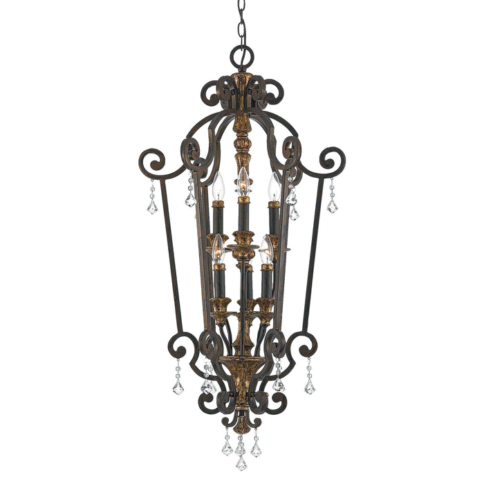 Elstead - QZ/MARQUETTE6/B Marquette 6 Light Chandelier - Elstead - Sparks Warehouse