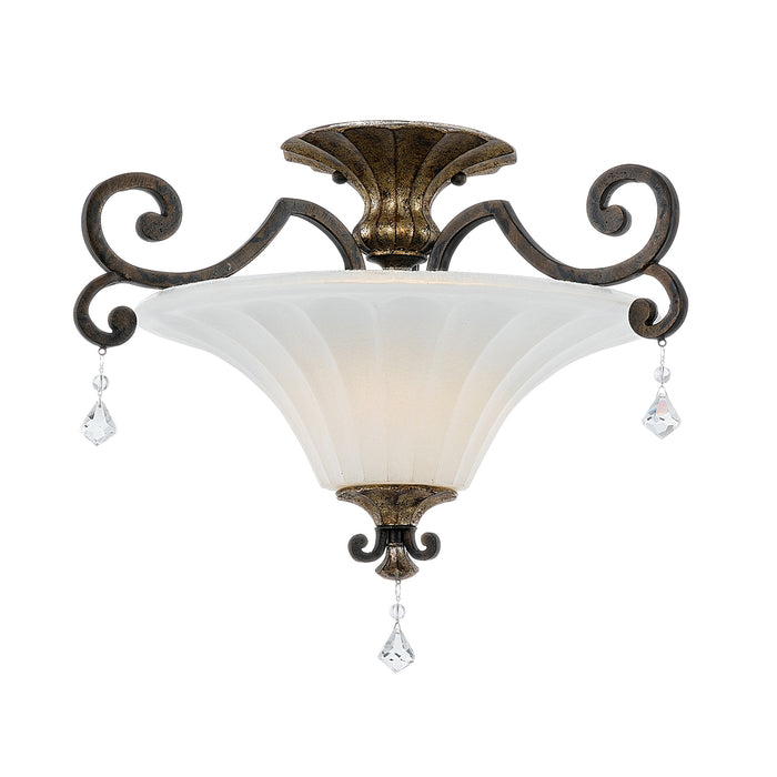 Elstead - QZ/MARQUETTE/SF Marquette 2 Light Semi-Flush Light - Elstead - Sparks Warehouse