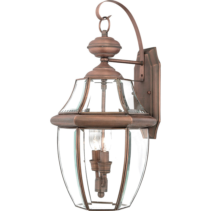 Elstead - QZ/NEWBURY2/L AC Newbury 2 Light Large Wall Lantern - Aged Copper - Elstead - Sparks Warehouse