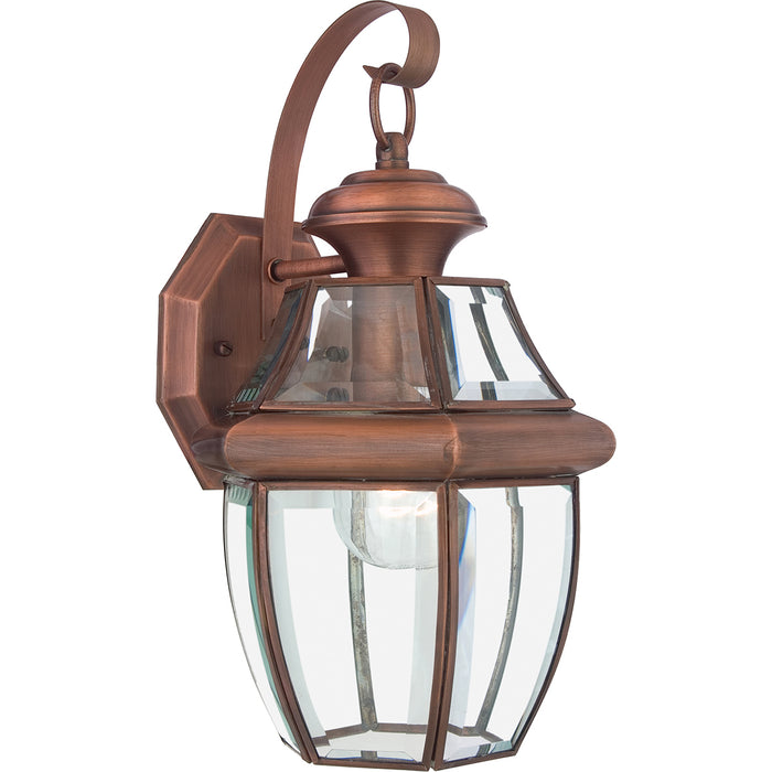 Elstead - QZ/NEWBURY2/M AC Newbury 1 Light Medium Wall Lantern - Aged Copper - Elstead - Sparks Warehouse