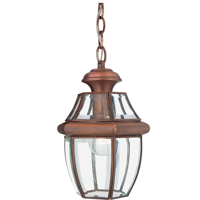 Elstead - QZ/NEWBURY8/M AC Newbury 1 Light Medium Chain Lantern - Aged Copper - Elstead - Sparks Warehouse