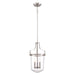 Elstead - QZ/PENNSTAT/M BN Penn Station 3 Light Pendant - Brushed Nickel - Elstead - Sparks Warehouse