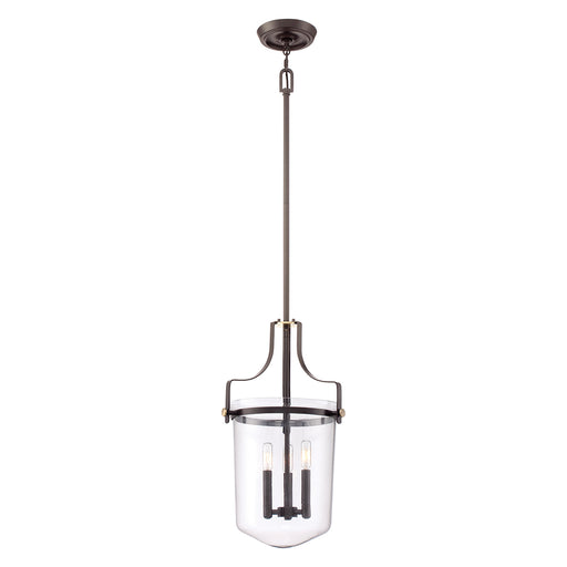 Elstead - QZ/PENNSTAT/M WT Penn Station 3 Light Pendant - Western Bronze - Elstead - Sparks Warehouse