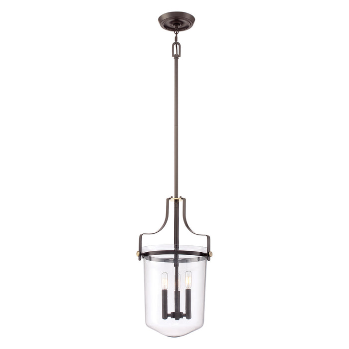 Elstead - QZ/PENNSTAT/M WT Penn Station 3 Light Pendant - Western Bronze - Elstead - Sparks Warehouse
