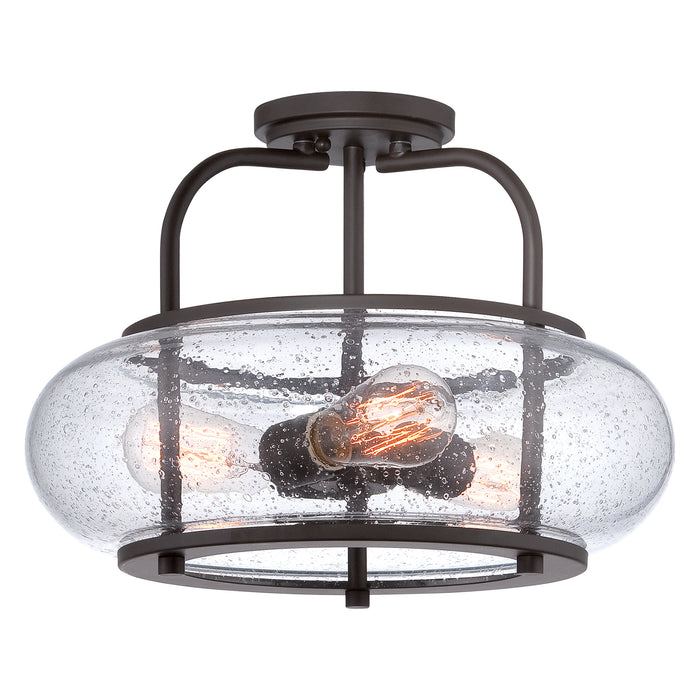 Elstead - QZ/TRILOGY/SF/M Trilogy 3 Light Medium Semi-Flush - Elstead - Sparks Warehouse