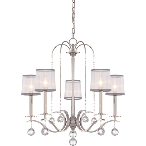 Elstead - QZ/WHITNEY5 Whitney 5 Light Chandelier - Elstead - Sparks Warehouse