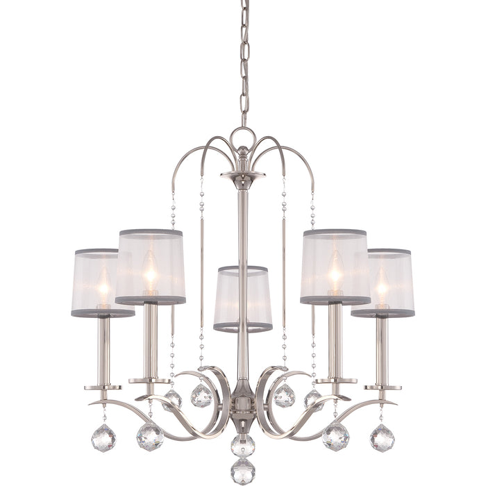 Elstead - QZ/WHITNEY5 Whitney 5 Light Chandelier - Elstead - Sparks Warehouse