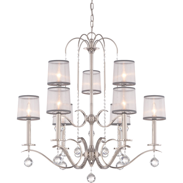 Elstead - QZ/WHITNEY9 Whitney 9 Light Two Tier Chandelier - Elstead - Sparks Warehouse