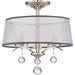 Elstead - QZ/WHITNEY/SF Whitney 3 Light Semi Flush/Pendant - Elstead - Sparks Warehouse