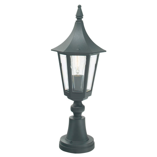 Elstead - R3 BLACK Rimini 1 Light Pedestal Lantern - Elstead - Sparks Warehouse