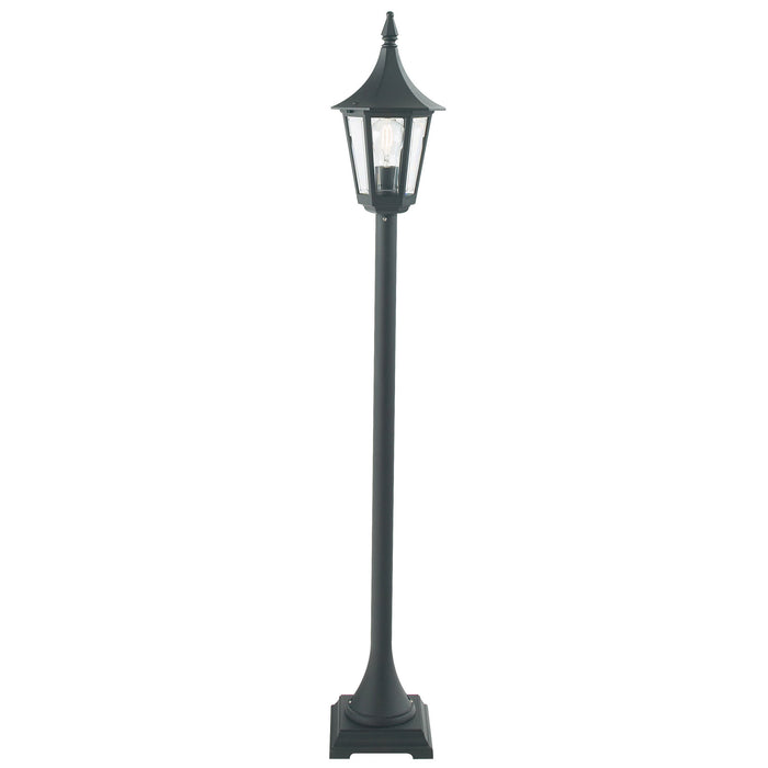 Elstead - R4 BLACK Rimini 1 Light Pillar Lantern - Elstead - Sparks Warehouse