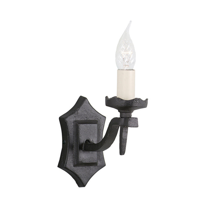 Elstead - RY1B BLACK Rectory 1 Light Wall Light Style B - Elstead - Sparks Warehouse