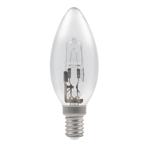 Casell C28SES-H-CA - Candle 28w E14/SES 240v Clear Energy Saving Halogen Light Bulb - 35mm Halogen Energy Savers Casell - Sparks Warehouse