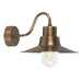 Elstead - SHELDON BR Sheldon 1 Light Wall Lantern - Aged Brass - Elstead - Sparks Warehouse
