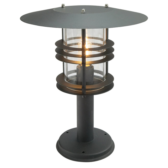 Elstead - ST3/G BLACK Stockholm 1 Light Grande Pedestal - Black - Elstead - Sparks Warehouse