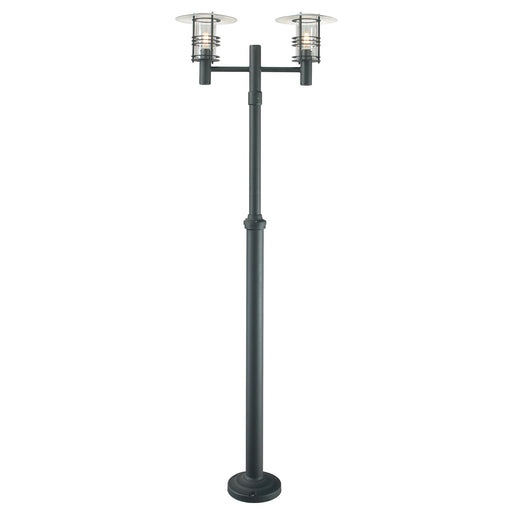 Elstead - ST6 BLACK Stockholm 2 Light Twin Lamp Post - Black - Elstead - Sparks Warehouse