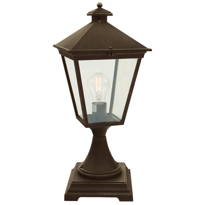 Elstead - T3 BLK/GOLD Turin 1 Light Pedestal - Black/Gold - Elstead - Sparks Warehouse