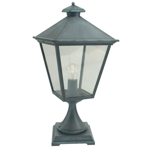 Elstead - T3 VERDI Turin 1 Light Pedestal - Verdigris - Elstead - Sparks Warehouse