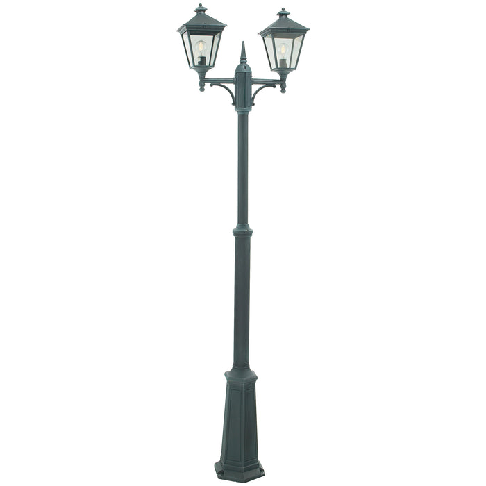 Elstead - T6 VERDI Turin 2 Light Twin Lamp Post - Verdigris - Elstead - Sparks Warehouse