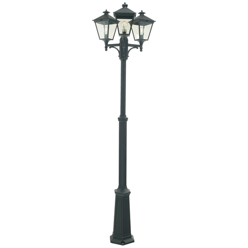 Elstead - T7 BLACK Turin 3 Light Triple Lamp Post - Black - Elstead - Sparks Warehouse