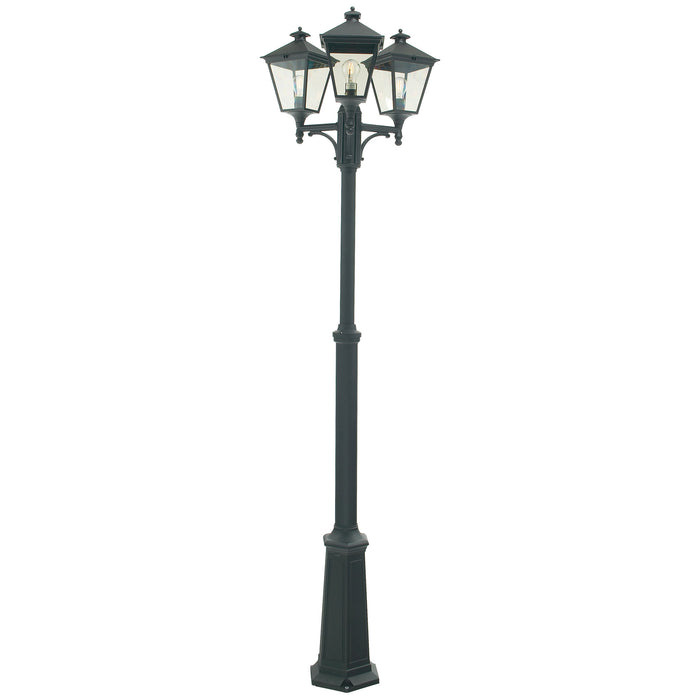 Elstead - T7 BLACK Turin 3 Light Triple Lamp Post - Black - Elstead - Sparks Warehouse