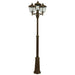Elstead - T7 BLK/GOLD Turin 3 Light Triple Lamp Post - Black/Gold - Elstead - Sparks Warehouse