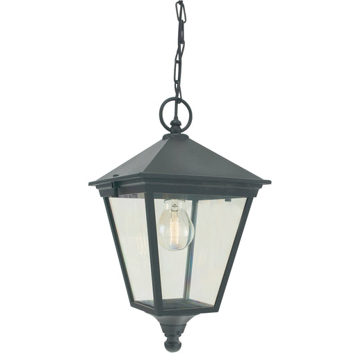 Elstead - T8 BLACK Turin 1 Light Chain Lantern - Black - Elstead - Sparks Warehouse