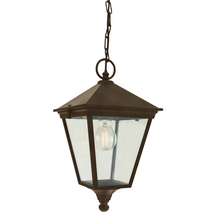 Elstead - T8 BLK/GOLD Turin 1 Light Chain Lantern - Black/Gold - Elstead - Sparks Warehouse