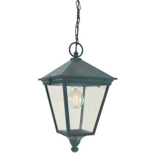 Elstead - T8 VERDI Turin 1 Light Chain Lantern - Verdigris - Elstead - Sparks Warehouse