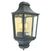 Elstead - T9 BLACK Turin 1 Light Half Lantern - Black - Elstead - Sparks Warehouse