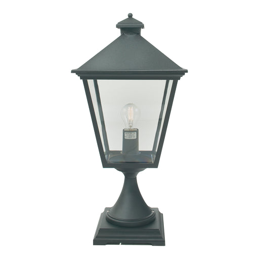 Elstead - TG3 BLACK Turin 1 Light Grande Pedestal - Black - Elstead - Sparks Warehouse