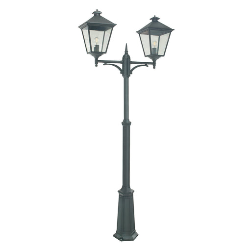 Elstead - TG6 BLACK Turin 2 Light Grande Twin Lamp Post - Black - Elstead - Sparks Warehouse